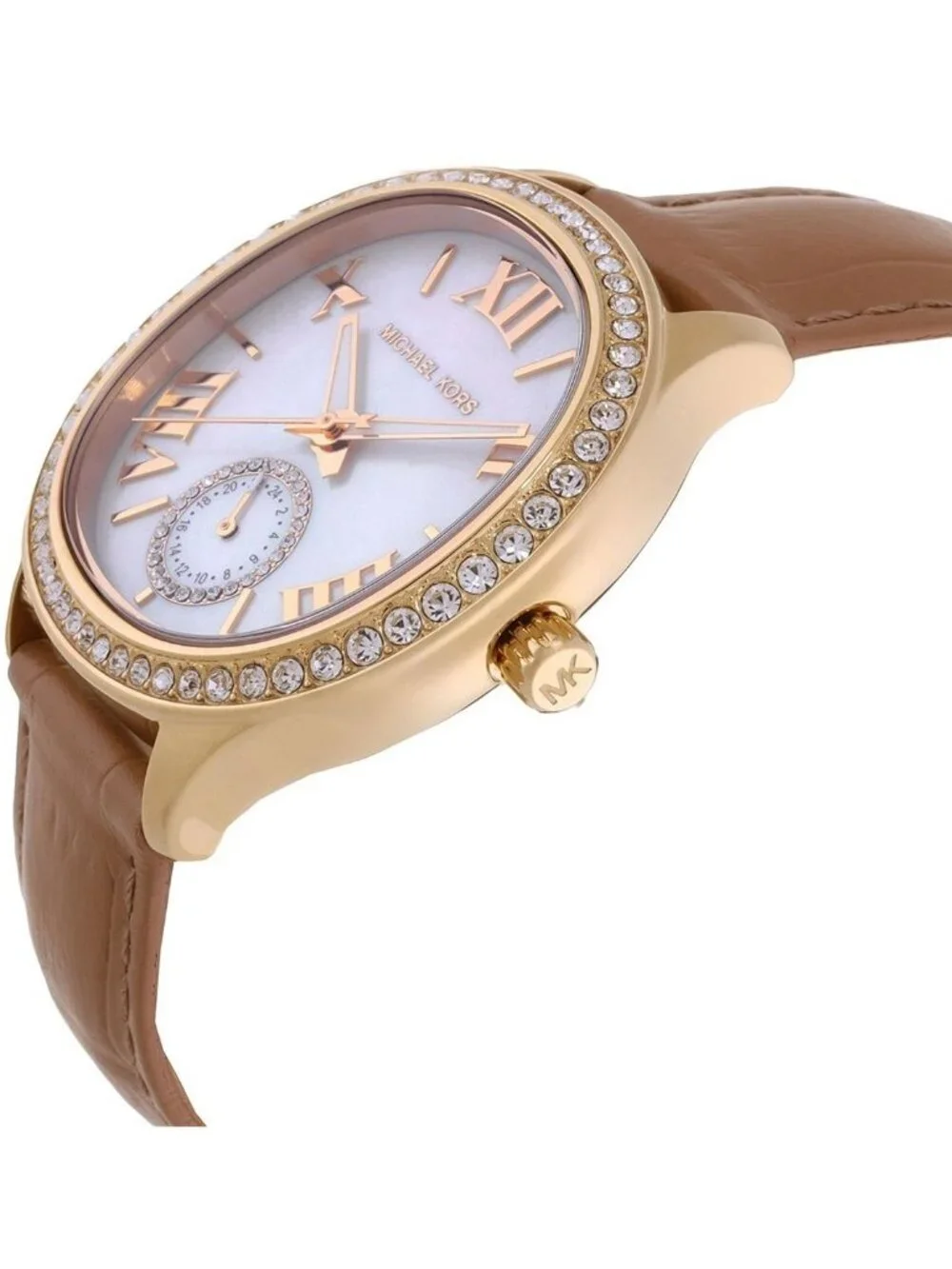 NWT Michael Kors Sage Pavé Mother of Pearl Dial Ladies Watch